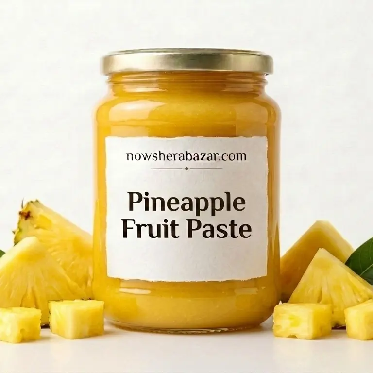 Golden Pineapple Fruit Paste in commercial jar by Nowshera Bazar