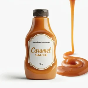 Golden Caramel Sauce bottle for coffee and desserts by Nowshera Bazar
