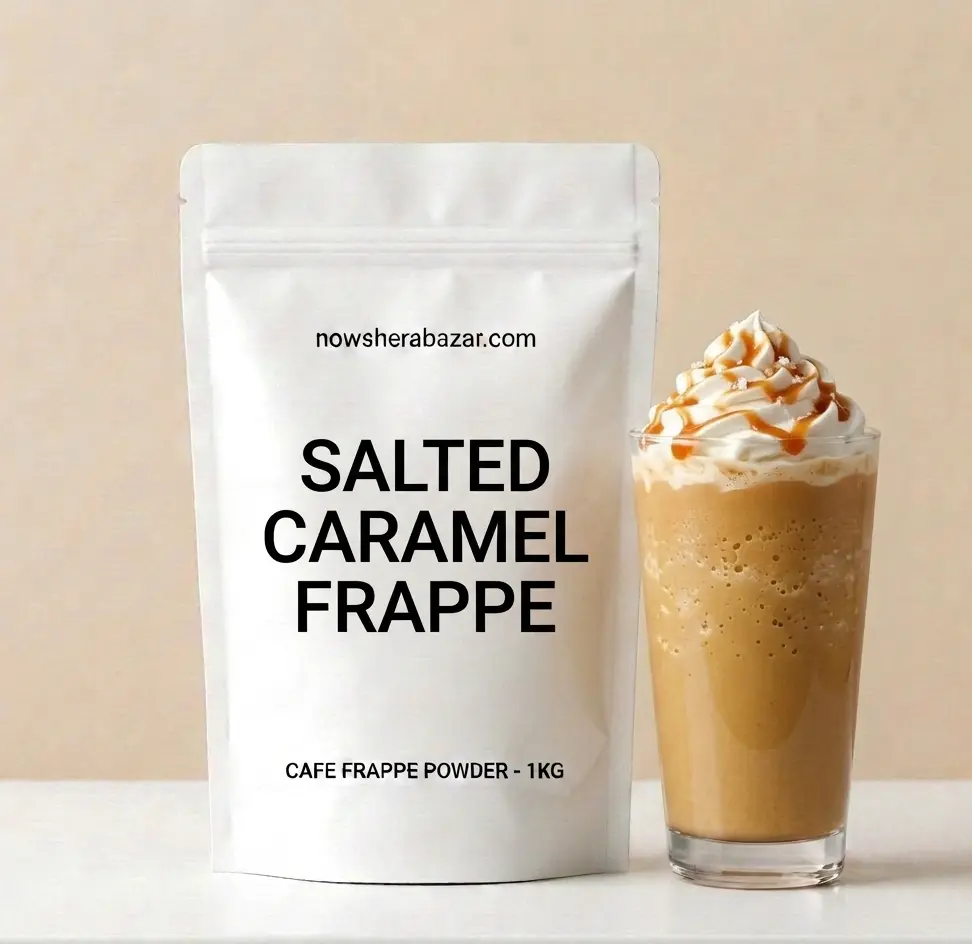Salted Caramel Frappe Powder by Nowshera Bazar premium cafe blend